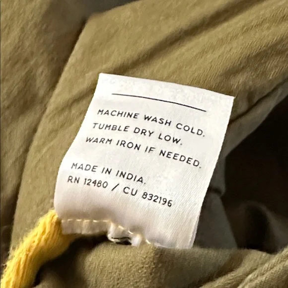 Pact Organic Cotton Daily Twill Drawstring Pants in Olive Green - Picture 10 of 11